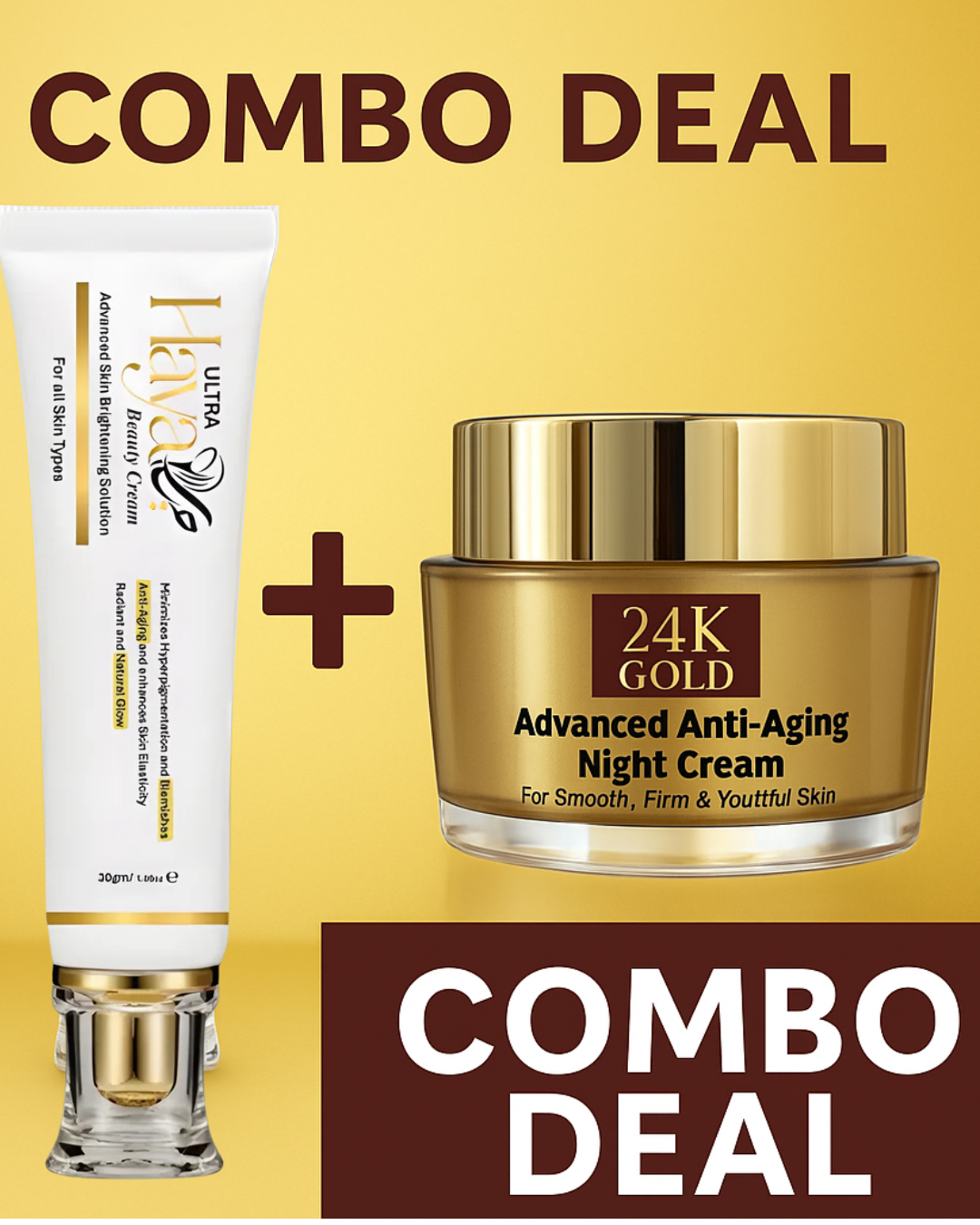 Golden Deal-Haya Ultra-X-24K Gold Night Glow Combo